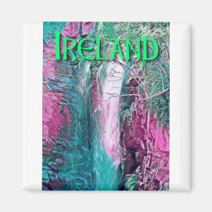 Aimant Irlande peinture cascade