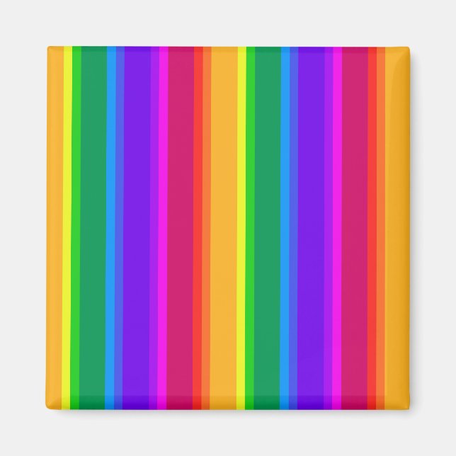 Aimant Irregular rainbow stripes (Devant)
