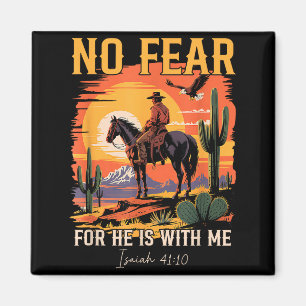 Aimant Isaiah 41_10 Verset de la Bible Cowboy Occidental