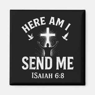 Aimant Isaïe 6_8 Me voici Envoie-Moi Verset de la Bible c