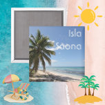 Aimant Isla Saona Caribbean Paradise Beach<br><div class="desc">Isla Saona est une petite île,  qui fait partie de la République Dominicaine dans les Caraïbes. Sable blanc,  eau turquoise,  palmiers verts et soleil vous invitation à ce paradis tropical. Souvenez-vous de vos vacances d'été tropicales ou de votre croisière caribéenne dans le style et restez en sécurité!</div>