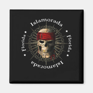 Aimant Islamorada Florida Keys Pirate Skull