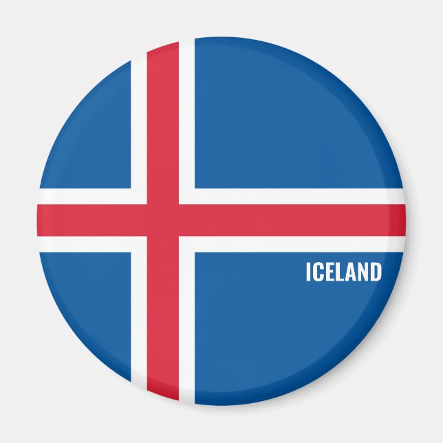 Aimant Islande Drapeau charmant patriotique (Devant)