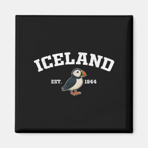 Aimant Islande Puffin Vintage souvenir islandais