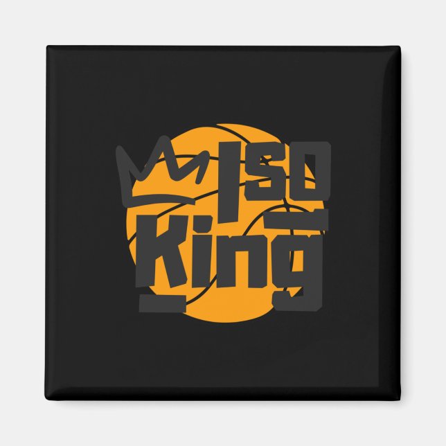 Aimant Isolement du basket-ball King One Man Show (Devant)