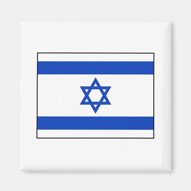 Aimant Israël - Drapeau israélien (Devant)