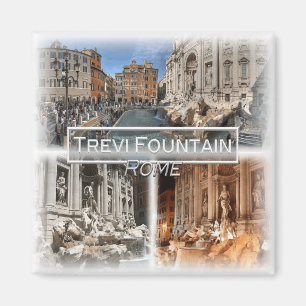 Aimant IT1505 Europe, Italie, Rome, Fontaine de Trevi, ré