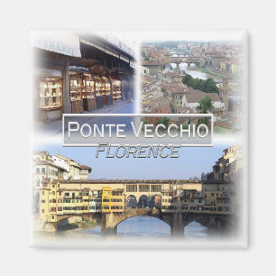 Aimant IT1508 Europe, Italie, Florence, Vieux Pont, réfri