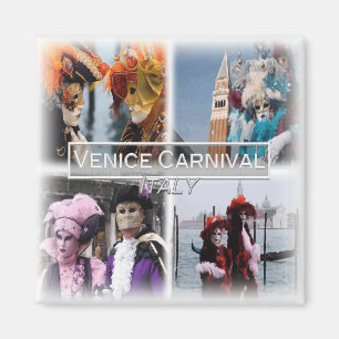 Aimant IT3262 Europe, Italie, Carnaval de Venise, réfrigé