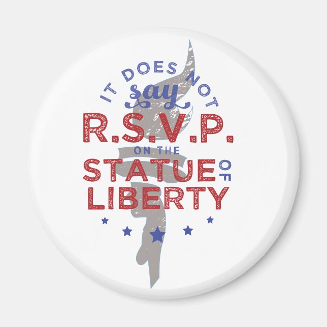 Aimant It Does Not Say RSVP on the Statue of Liberty (Devant)