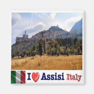 Aimant IT - Italie - Assise - View - I Love