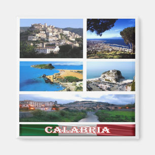 Aimant IT - Italie - Calabre - Mosaïque de collage