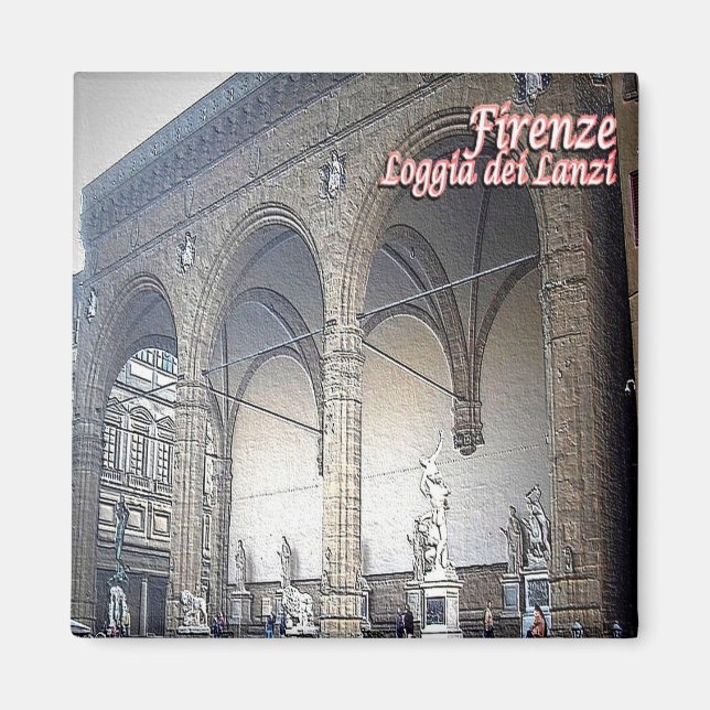 Aimant IT - Italie - Florence - Loggia dei Lanzi (Devant)