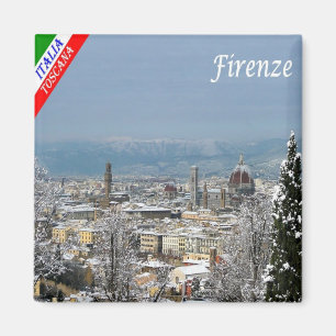 Aimant IT - Italie - Florence sous neige