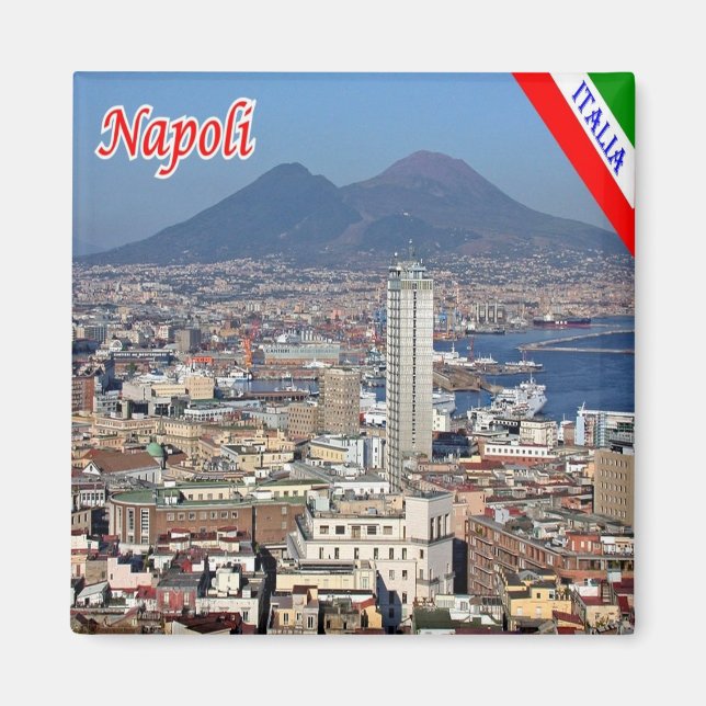 Aimant IT - Italie - Naples - Centre historique Panorama (Devant)