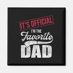 Aimant It&# ; s Official I&# ; m The Favori Dad Retro Par