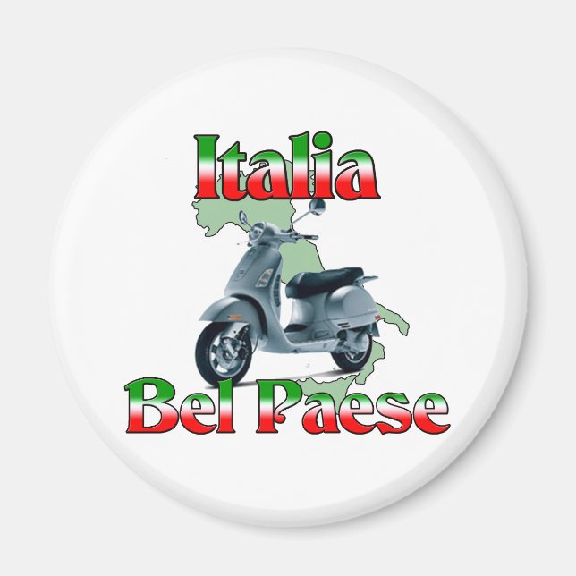 Aimant Italia Bel Paese. (Devant)