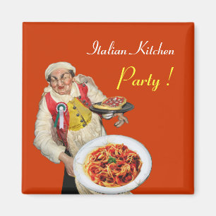 Aimant ITALIAN KITCHEN ,orange
