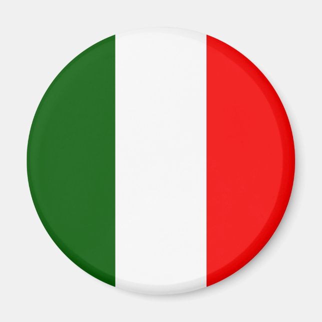 Aimant Italie Drapeau de haute qualité (Devant)