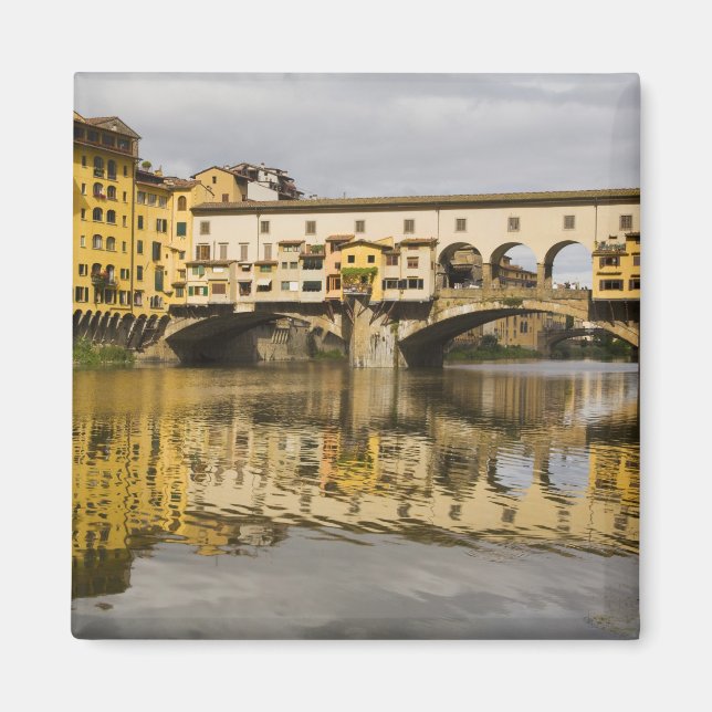 Aimant Italie, Florence, reflets dans la rivière Arno (Devant)