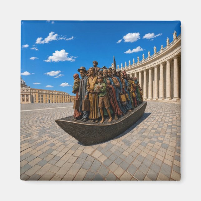 Aimant Italie, Rome. Les anges de la place Saint-Pierre (Devant)