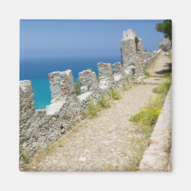 Aimant Italie, Sicile, Cefalu, Promenade le long de la fa (Devant)