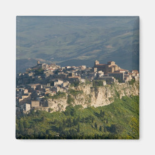Aimant Italie, Sicile, Enna, Calascibetta, Vue matinale 2