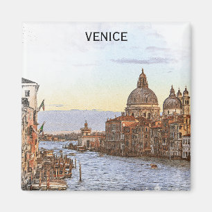 Aimant Italie Venise Vintage voyage Panorama