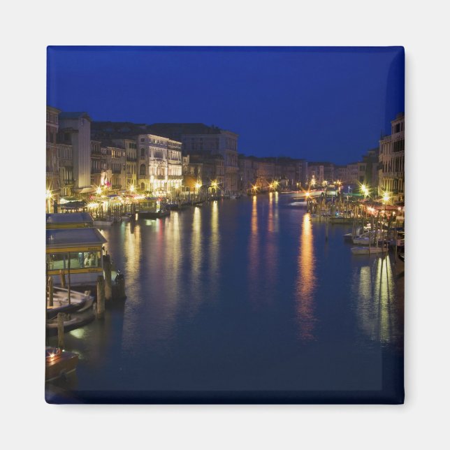 Aimant Italie, Venise, Vue nocturne le long du Grand 2 (Devant)
