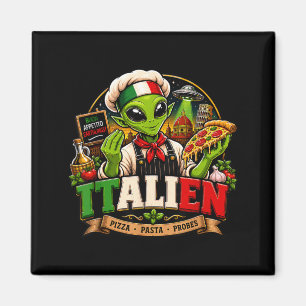 Aimant Italien Italien Alien Pizza Pâtes Sondes Italia
