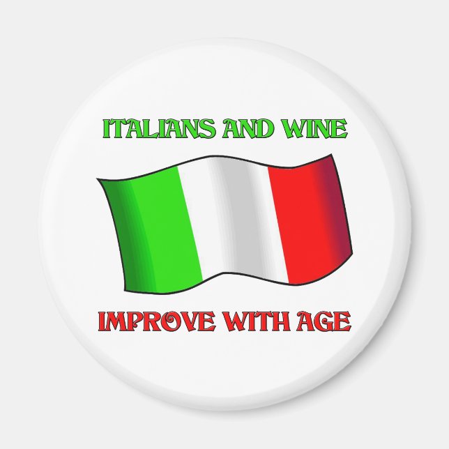 Aimant Italiens Et Vins, Améliorer Avec L'Âge (Devant)