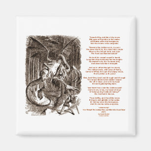 Aimant Jabberwocky Poem par Lewis Carroll