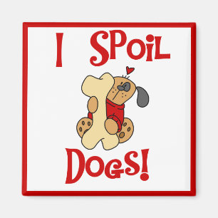 Aimant J'abîme des T-shirts et des cadeaux de chiens