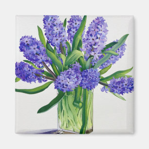 Aimant Jacinthes bleues