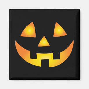 Aimant Jack-o'-lantern Déplaisant Citrouille face Hallowe