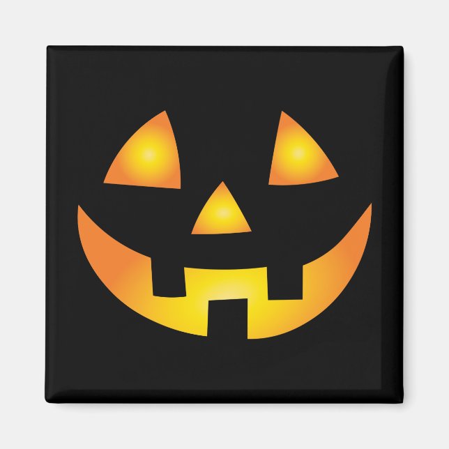 Aimant Jack-o'-lantern Déplaisant Citrouille face Hallowe (Devant)