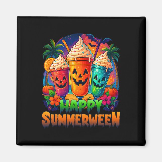 Aimant Jack-o-lanterne Summerween Vibes Skeleton été Wa (Devant)