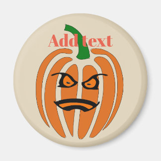 Aimant Jack O'Lantern, Visage Citrouille