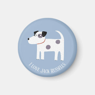Aimant Jack Russell Terrier Dog Custom Text