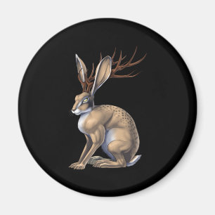 Aimant Jackalope Cryptid Animal