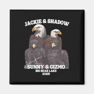 Aimant Jackie et Shadow Sunny et Gator Big Bear Lake 20
