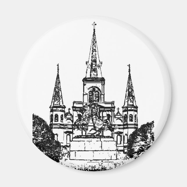 Aimant Jackson Carré, La Nouvelle-Orléans, LA (Devant)