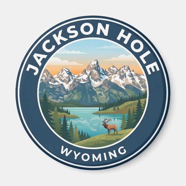 Aimant Jackson Hole USA (Devant)