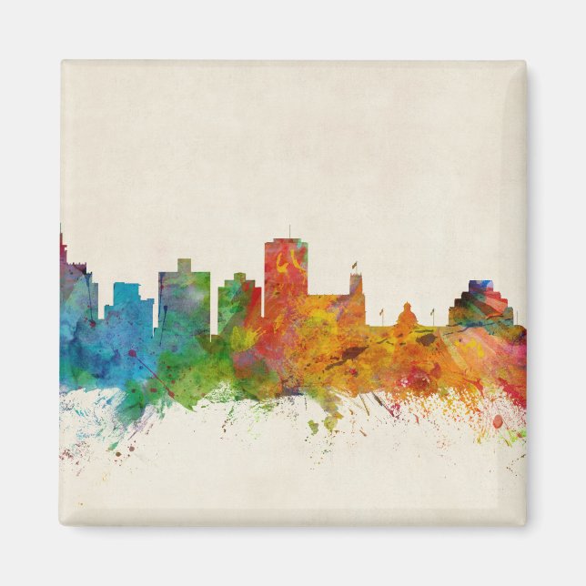 Aimant Jackson Mississippi Skyline (Devant)