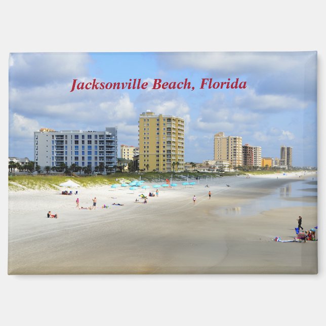 Aimant Jacksonville Beach Floride (Recto)