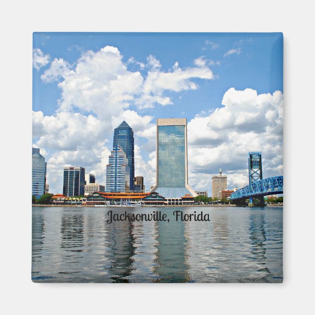 Aimant Jacksonville, Floride, paysage urbain (Devant)