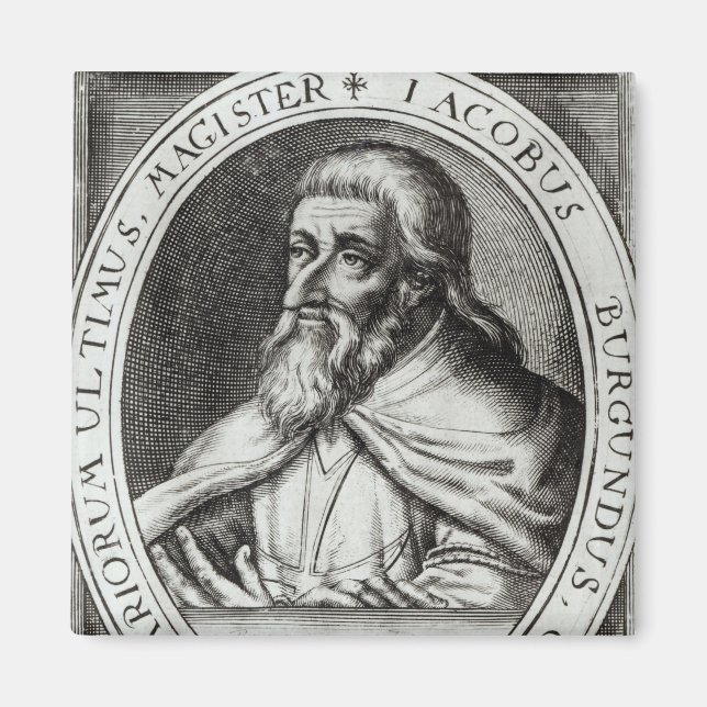 Aimant Jacques de Molay Maître des Templiers de Chevalier (Devant)