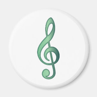 Aimant Jade Green Treble Clef