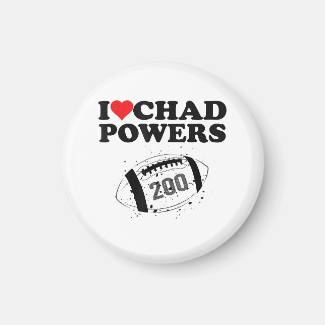 Aimant J'adore Chad Powers 200 Football Américain Underco (Devant)