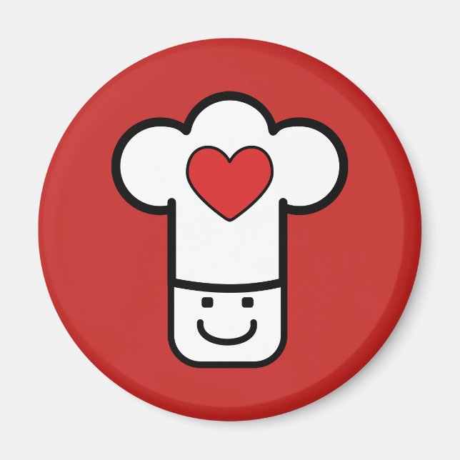 Aimant J'adore cuisiner (Devant)